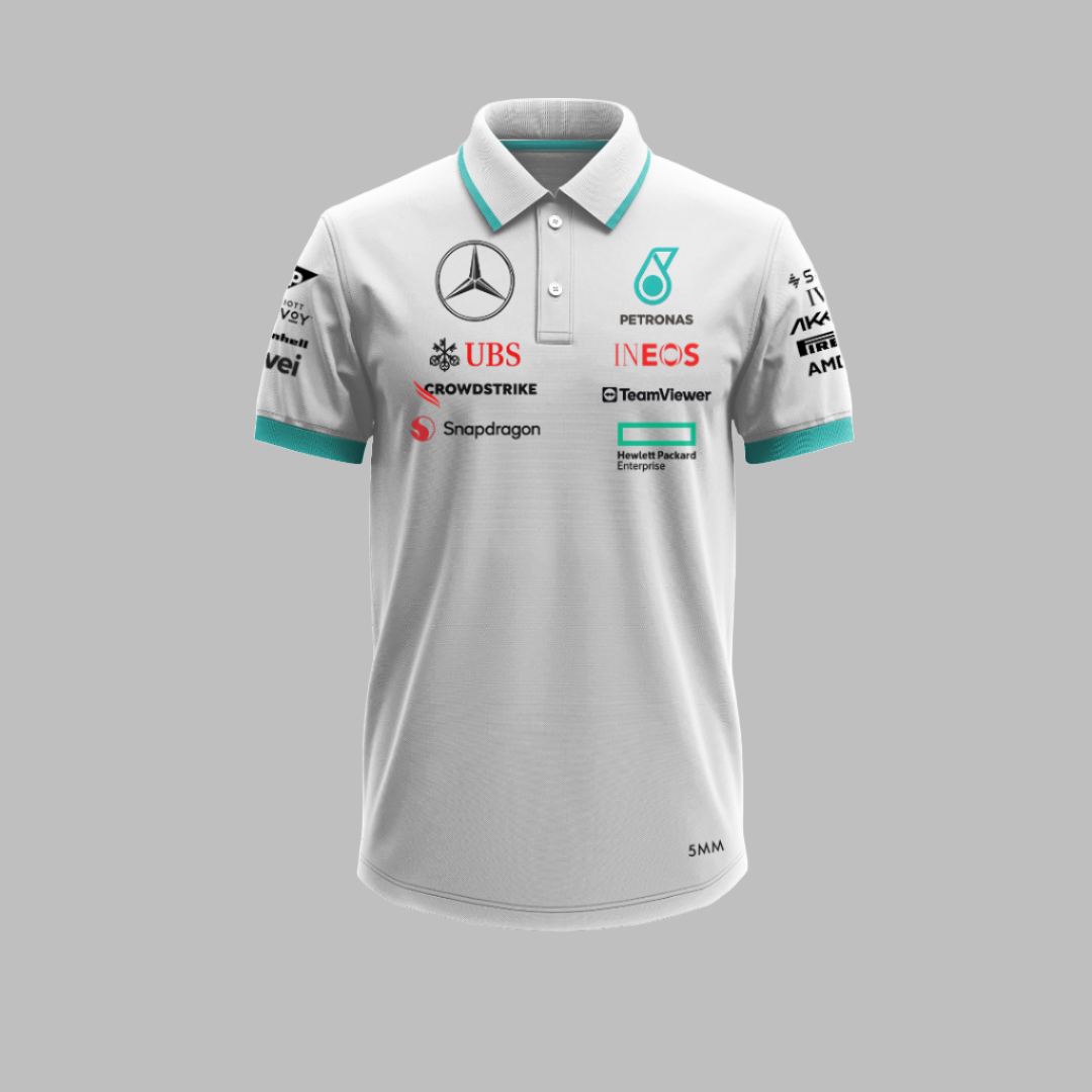 Mercedes AMG Petronas F1 Team Polo T Shirt 5MadMonks